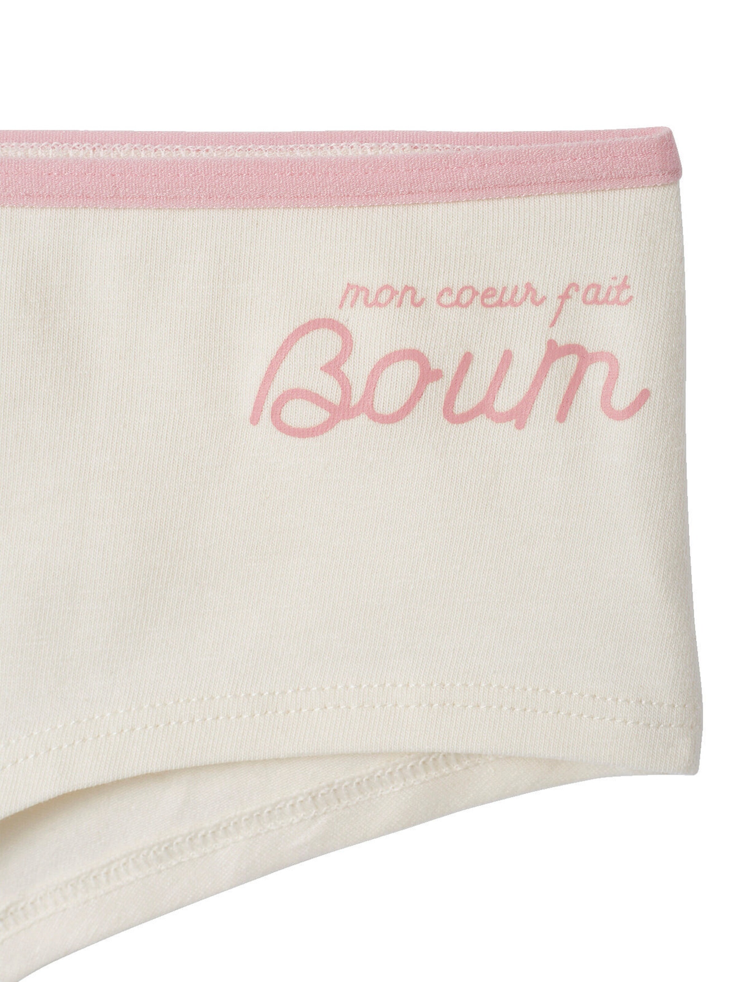 Vertbaudet 7er-Pack Mädchen Shortys, Herzen blau