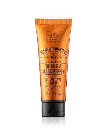 Scottish Fine Soaps Men's Grooming Thistle & Black Pepper Aftershave Balm 75ml