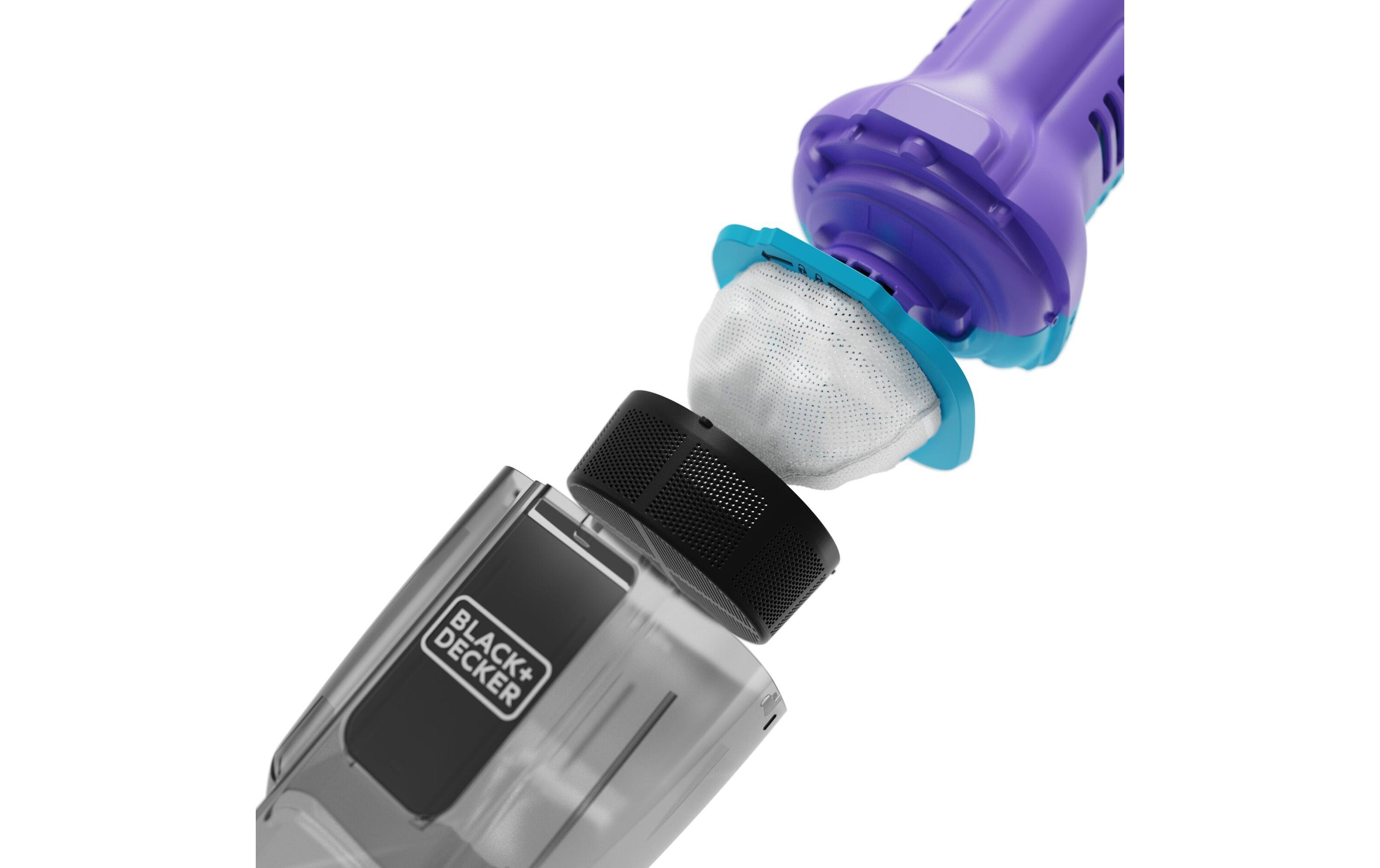 Akku-Handsauger NVD220BP-QW Hellblau/ViolettHandstaubsauger mit Tierhaar-Zubehör