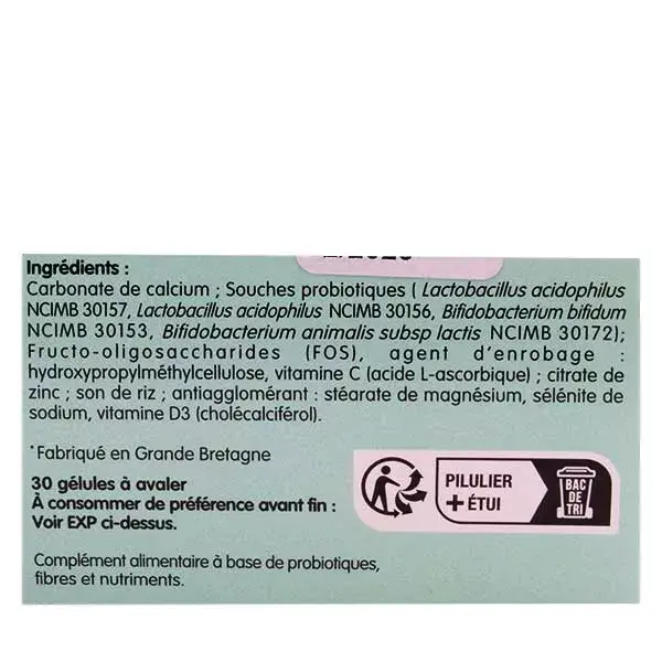 Belloc Probiotiques Confort Digestif 30 gélules