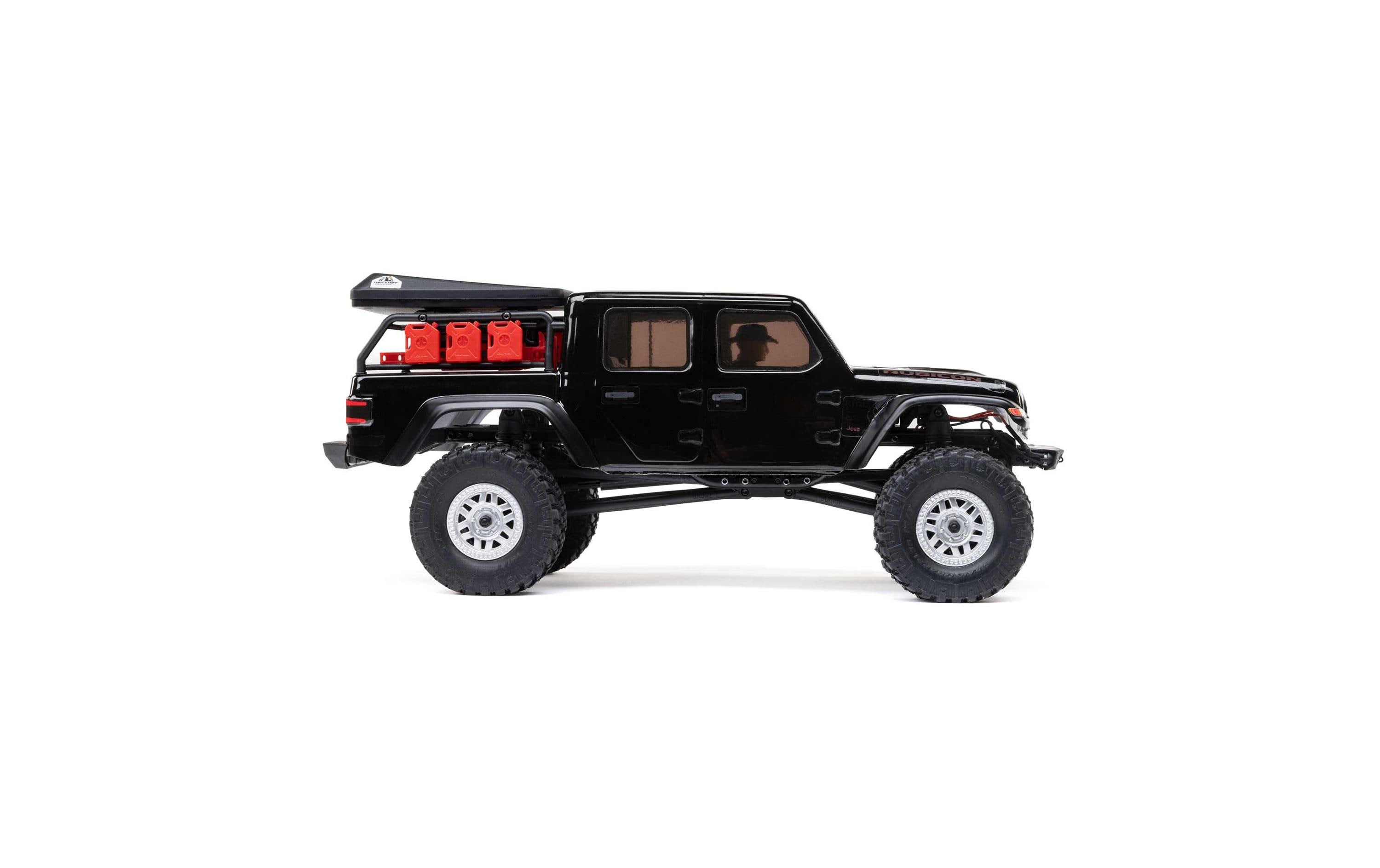 Scale Crawler SCX24 Jeep JT Gladiator Schwarz, RTR, 1:24<br>4WD Mini Crawler im Massstab 1:24