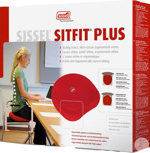 Sissel Sitfit Plus Coussin Ballon Rouge Avec Pompe 1 Pièce