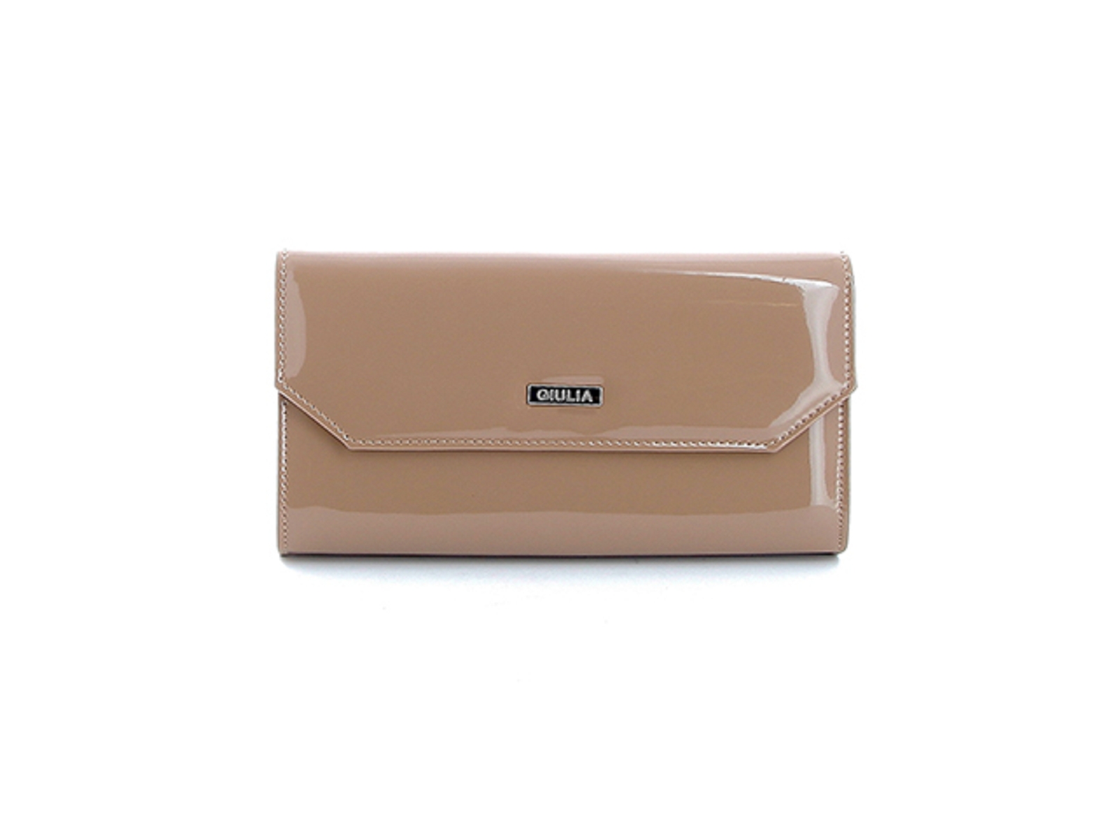 Giulia-HANDBAG G. Vernis Beige Foncé