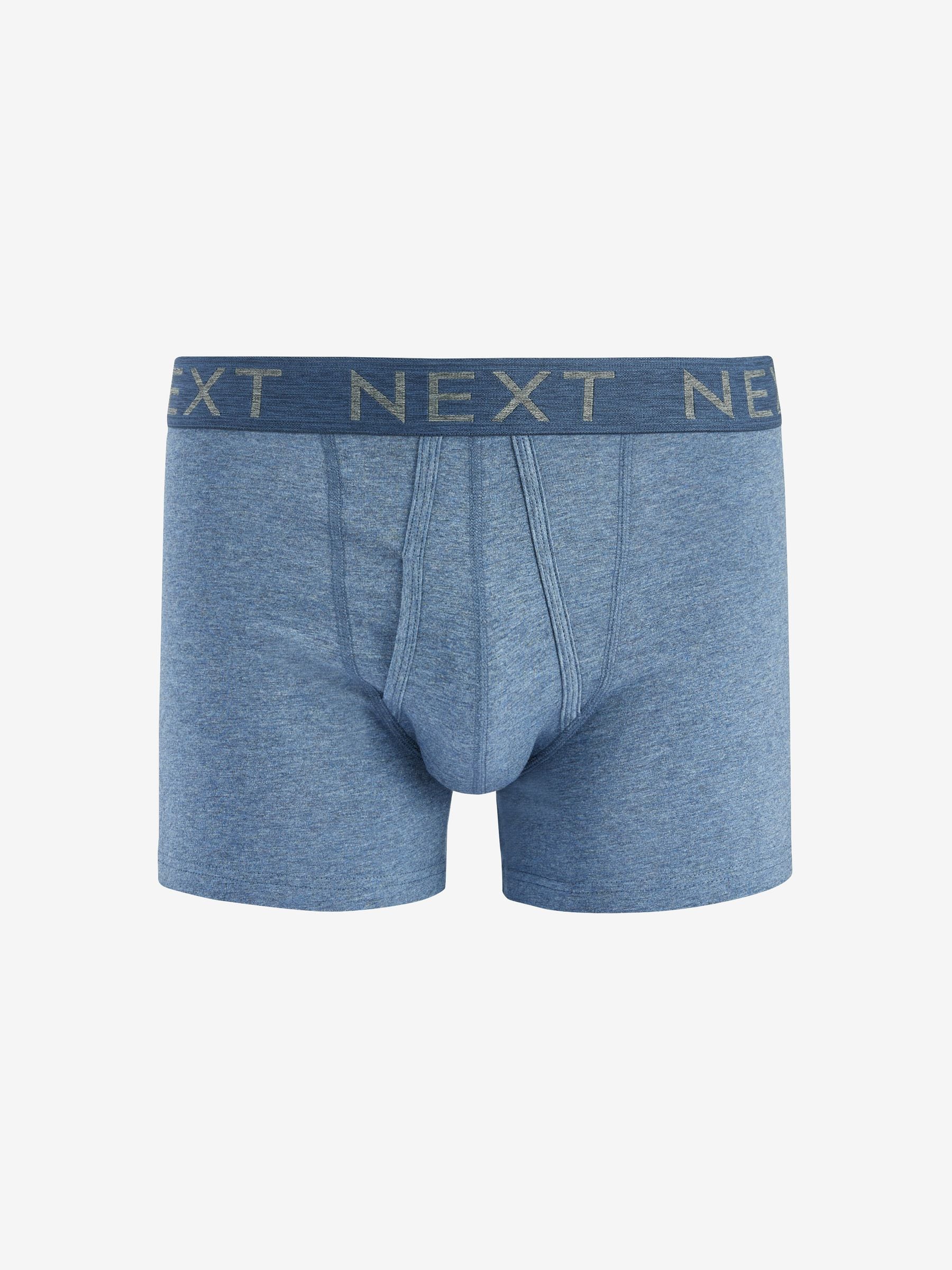 Blauw - Standaard - 10 Boxershorts zonder plooi