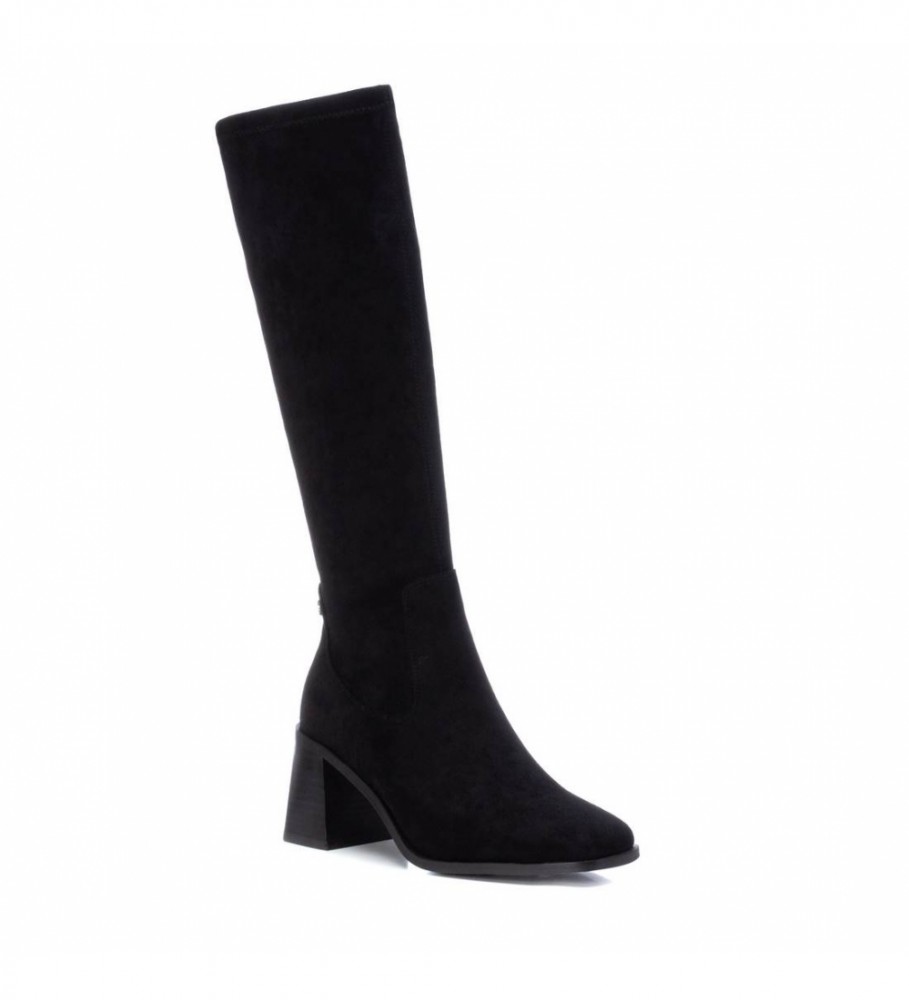 Botas Xti 140531 pretas - Altura do salto: 7 cm -