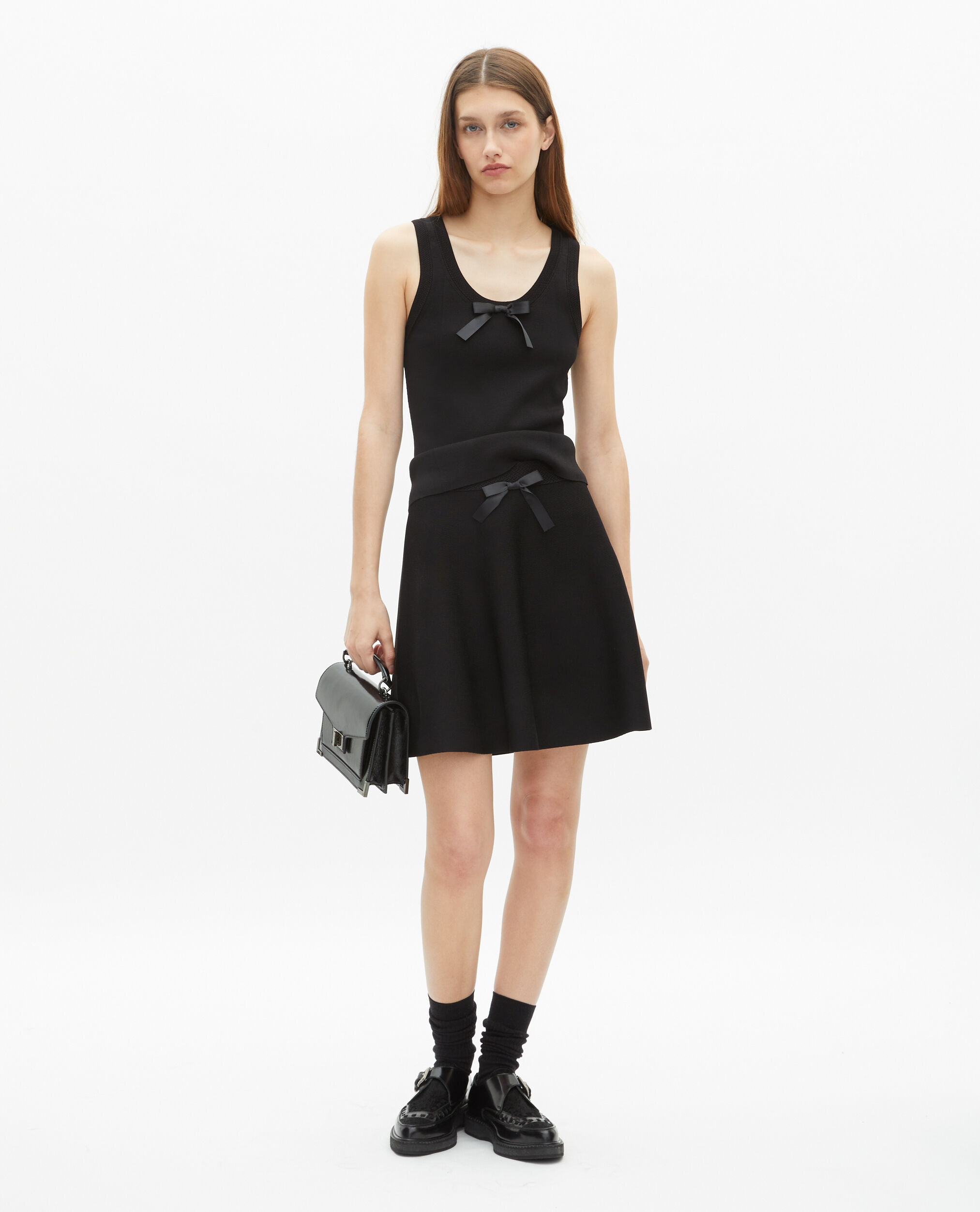 Top en maille noir