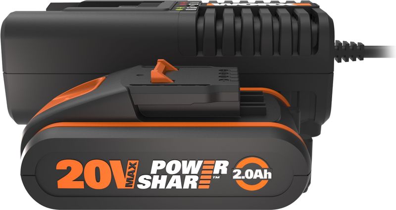 Worx WA3601 - Batterij & lader - Lithium-Ion (Li-Ion) - 2 Ah - 20 V - WORX - 1 stuks