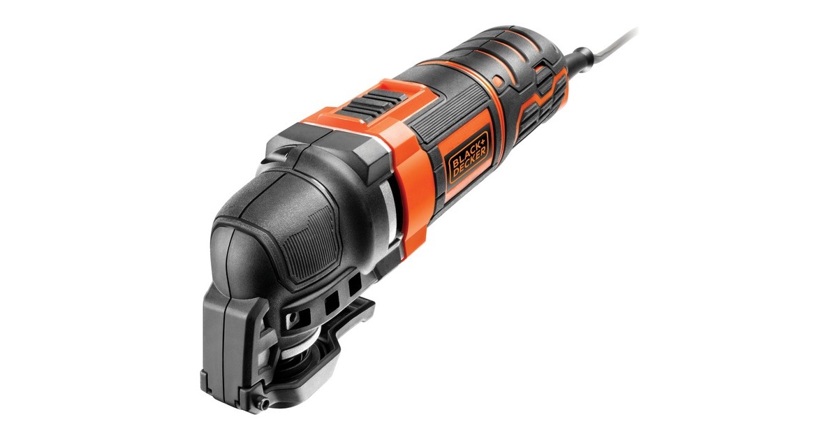 BLACK+DECKER300 W Oscillerende Multitool MT300KA-QS multifunctioneel gereedschap  (Oranje/zwart, met koffer)