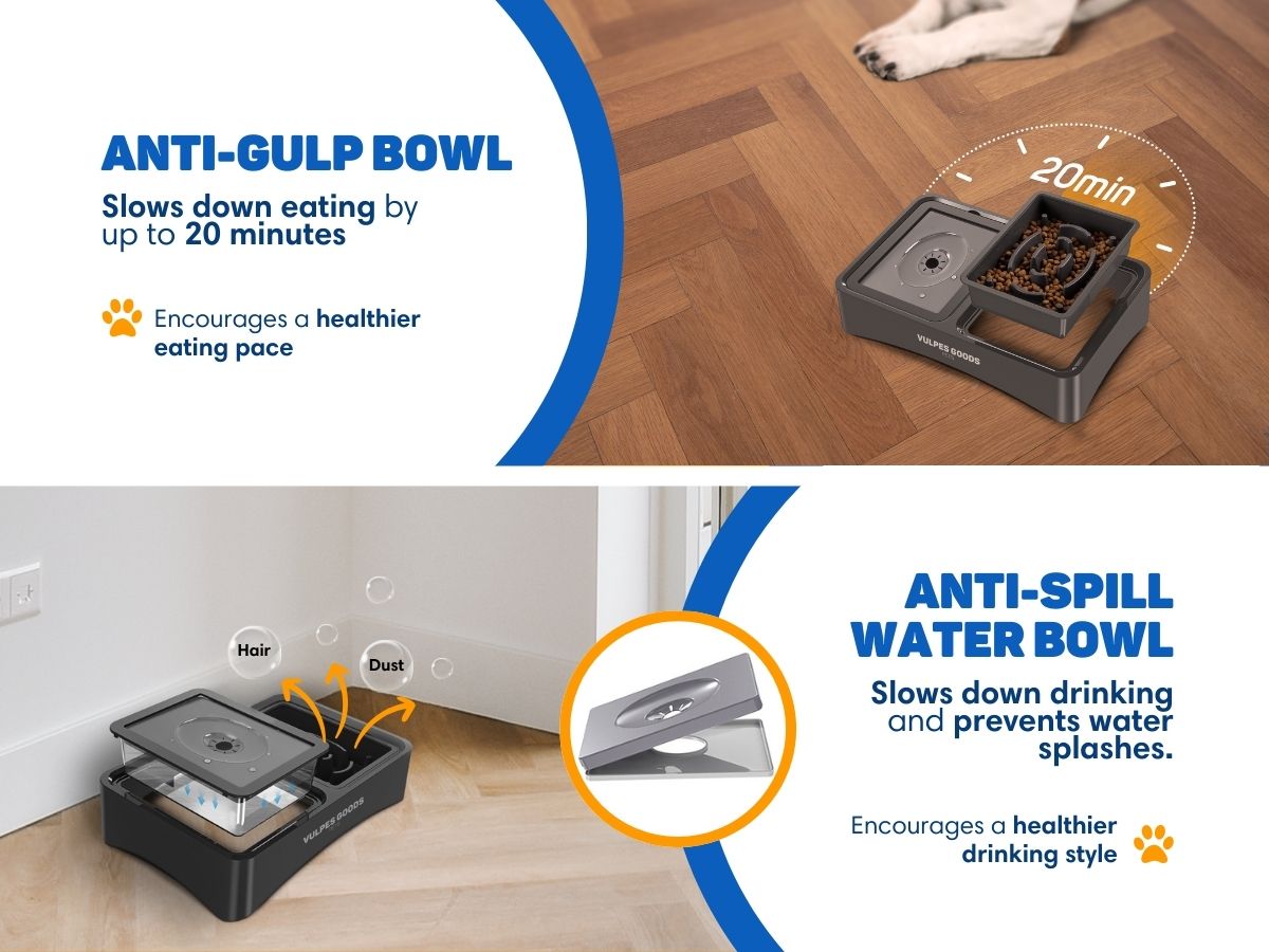 Vulpes Goods voerbak met standaard