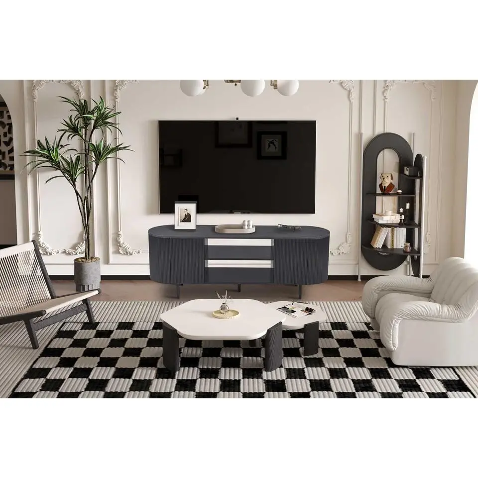 Rousseau tv-meubel Lagos - 160 x 45 x 58 cm - Donkerbruin