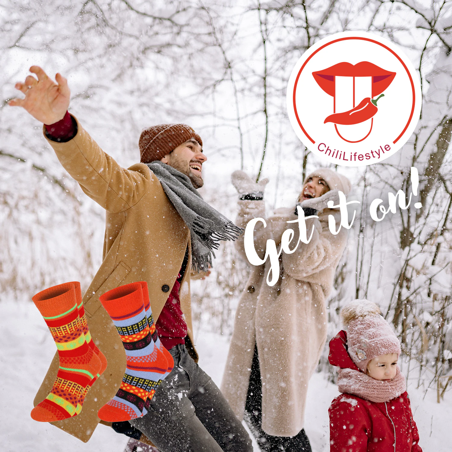 Chili Lifestyle Wollsocken FASHION super warm 4 Paar Schafwolle Winter