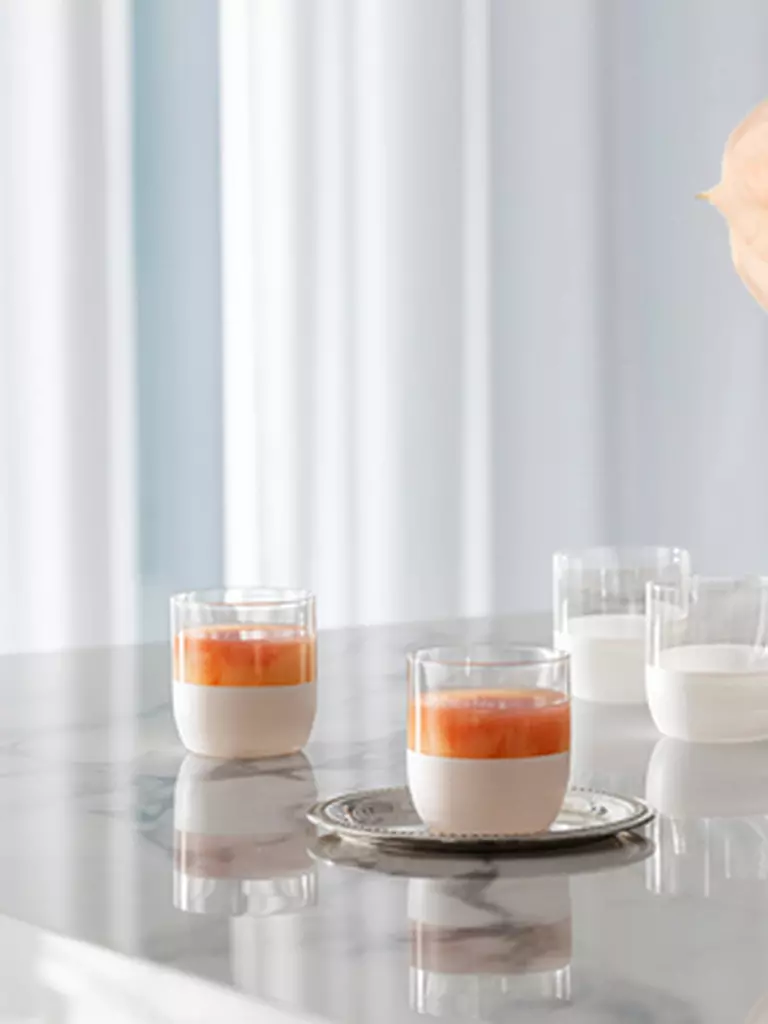 VILLEROY & BOCH Whisky Glas 4er Set MANUFACTURE ROCK BLANC GLAS weiss