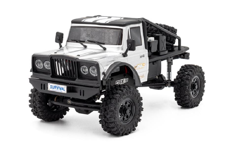 Scale Crawler CRX18 Flat Cage 4WD Silber, RTR, 1:18<br>Kleiner Rock Crawler im RTR Set