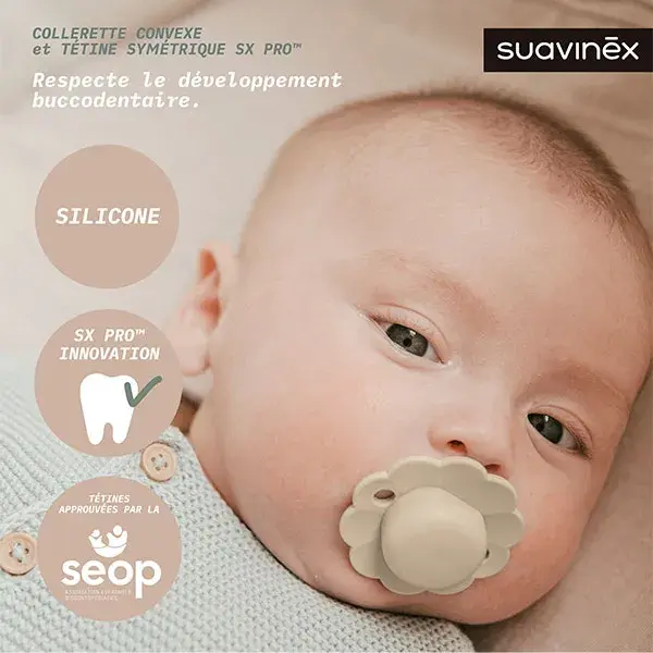 Chupeta reversível Suavinex Wonder SXPRO 6/18 meses Wonder - Malva Claro