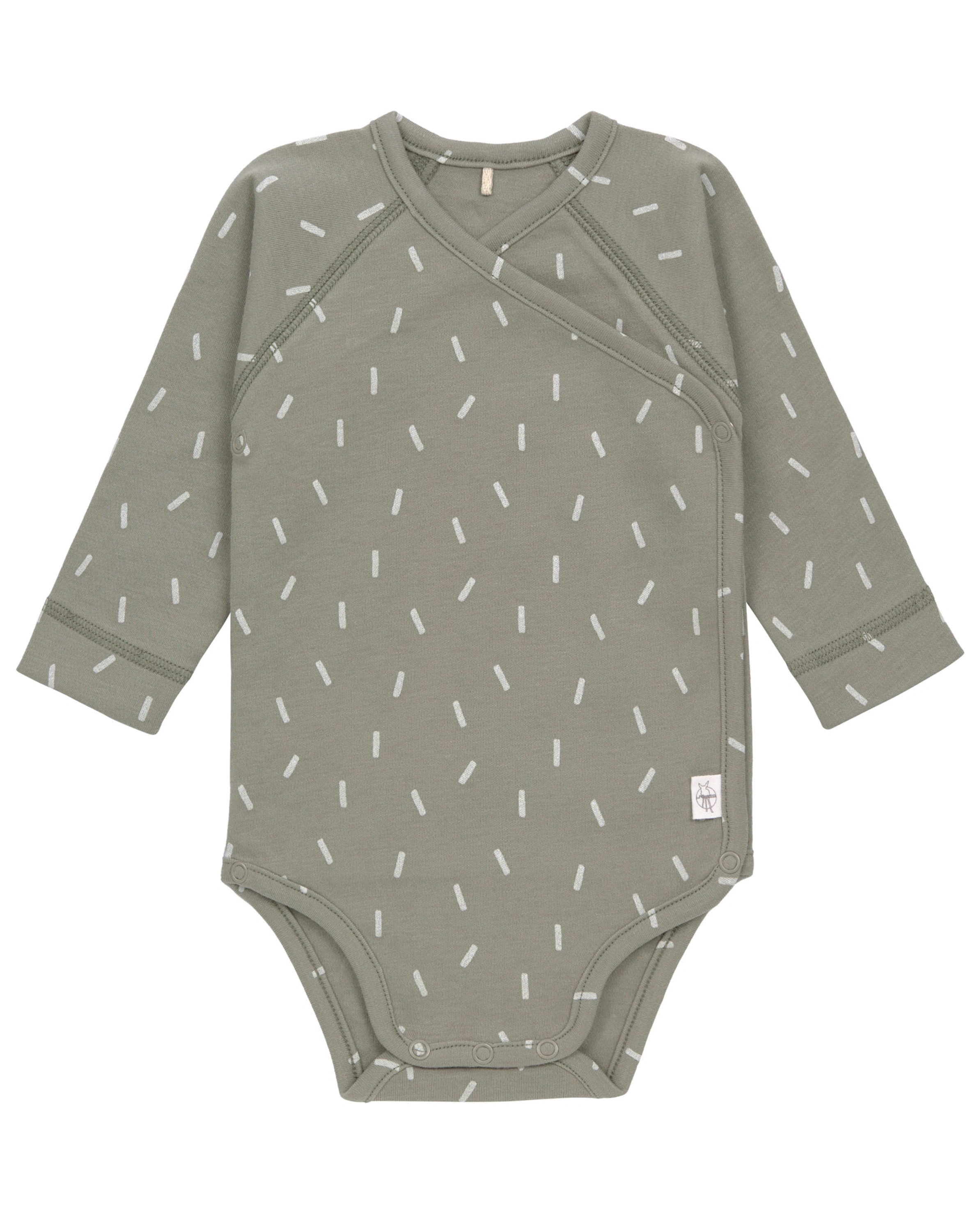 Wickel-Langarmbody SPECKLES in olive