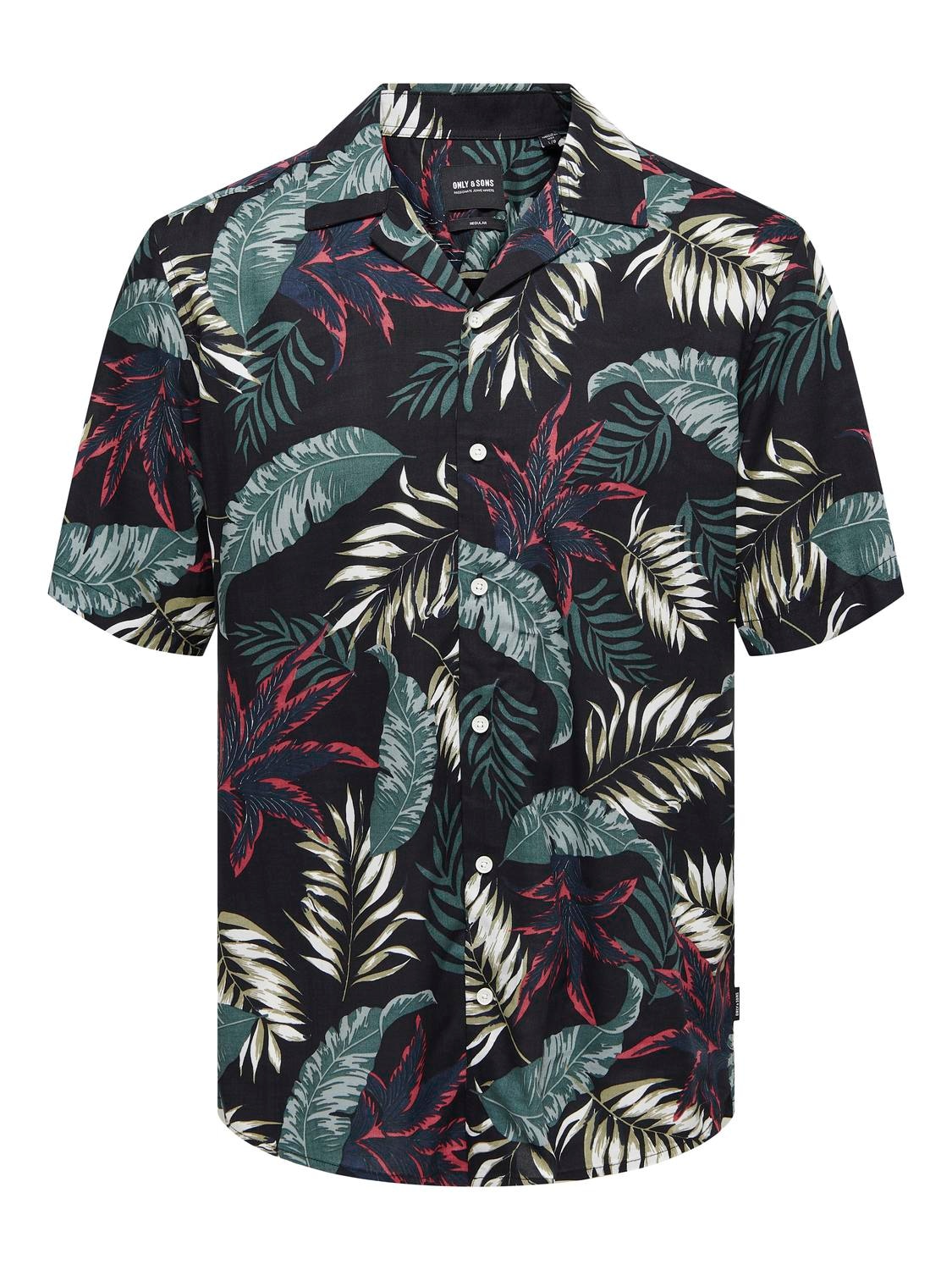 ONLY & SONS Hawaiihemd »ONSWAYNE LIFE AOP SS VISCOSE SHIRT NOOS«