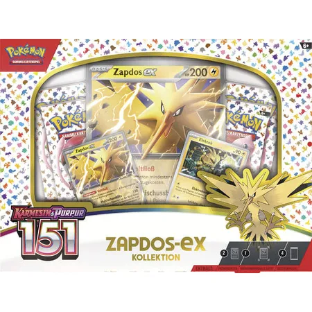 Pokemon Kollektion Karmesin & Purpur – 151: Zapdos‑ex