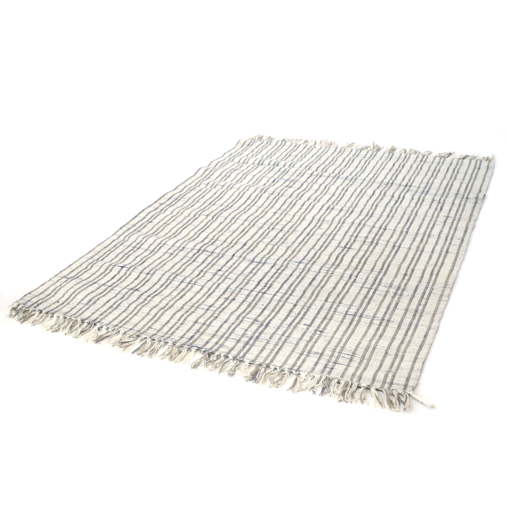 Teppich 'Agapi' weiß, grau, blau, B 200 cm, L 140 cm von fischer's lagerhaus