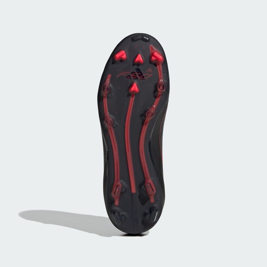 adidas F50 Elite FG Stealth Victory - Noir/Argenté/Lucid Red Enfant