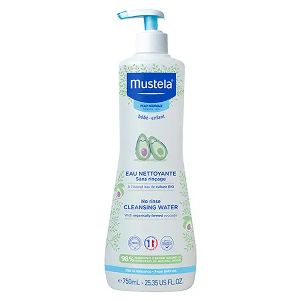 Água de Banho e Higiene Íntima Mustela Sem Enxágue 750ml