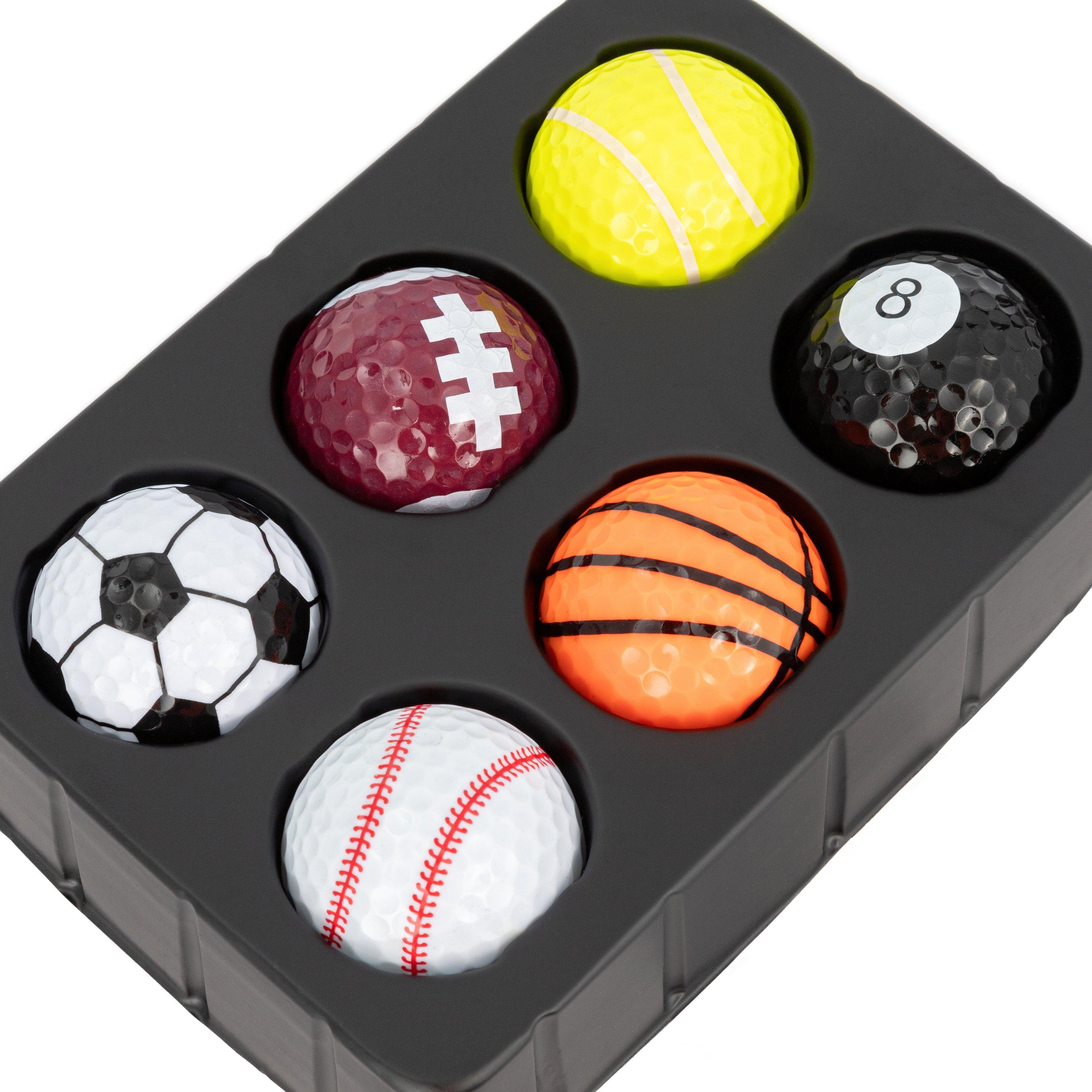 Slazenger Slaz Golf Gift Sports Ballset 6 Pack