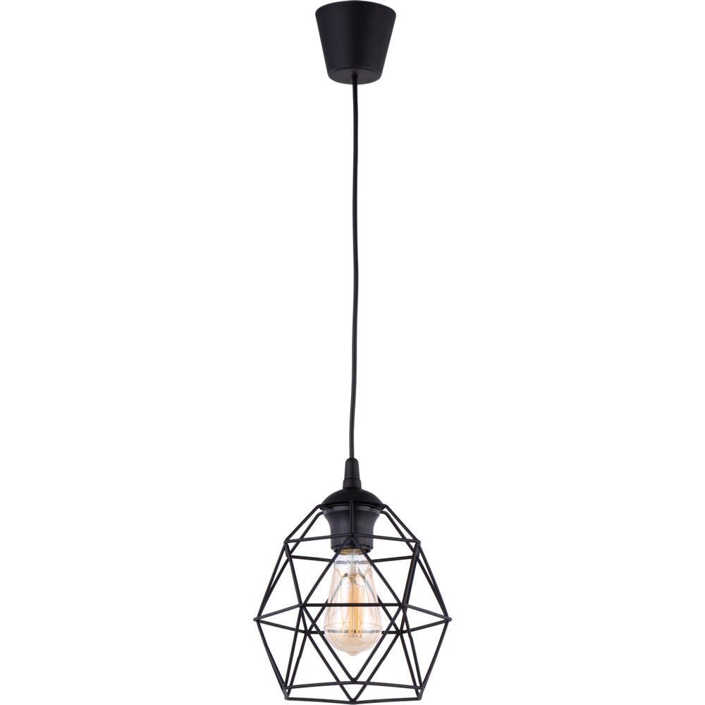 famlights | Clea hanglamp in zwart E27 1-lichts