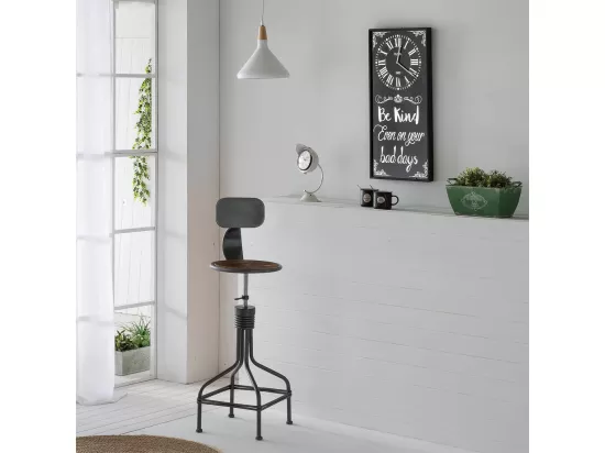 Horloge en métal avec verre 36x76h