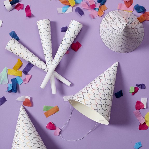 6 trompettes de fête Sirène