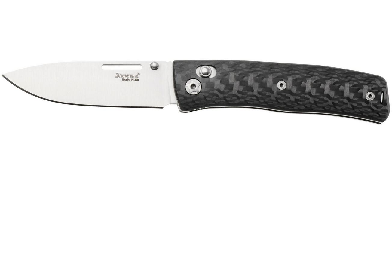 LionSteel NiNi NN1 CF M390 Satin, Full Carbon Fiber, zakmes, Gianni Pauletta design