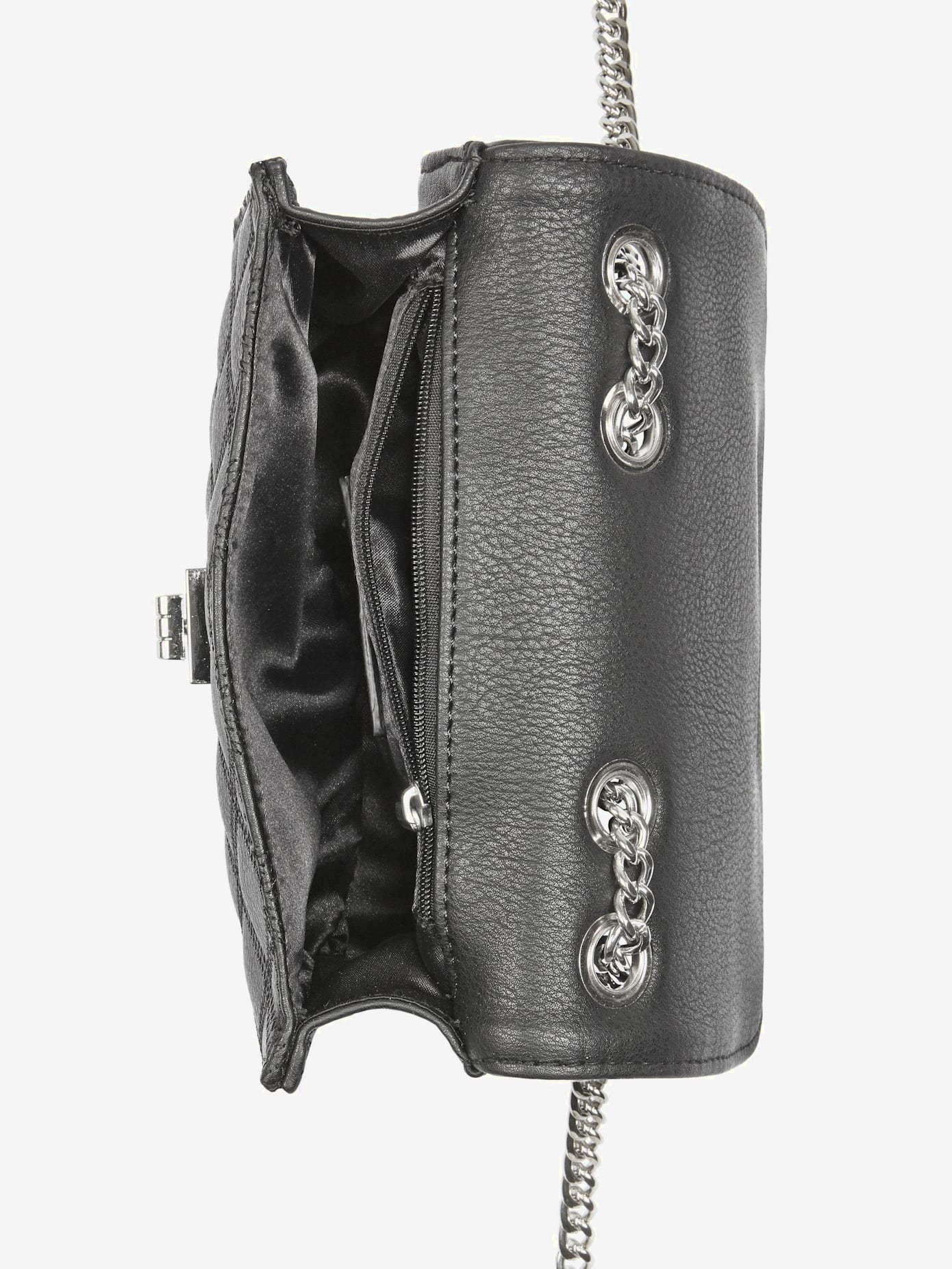 Sac en bandoulière petit sac avec élégante anse à chaîne couleur argent