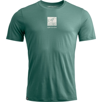 Ortovox 120 Cool Tec Abstract T-Shirt Arctic Grey Herren