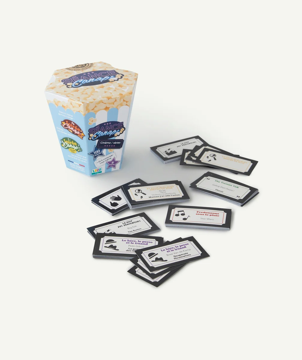 LUZOCREAJEU DE CARTES SÉANCE CANAP THÈME CINÉMA