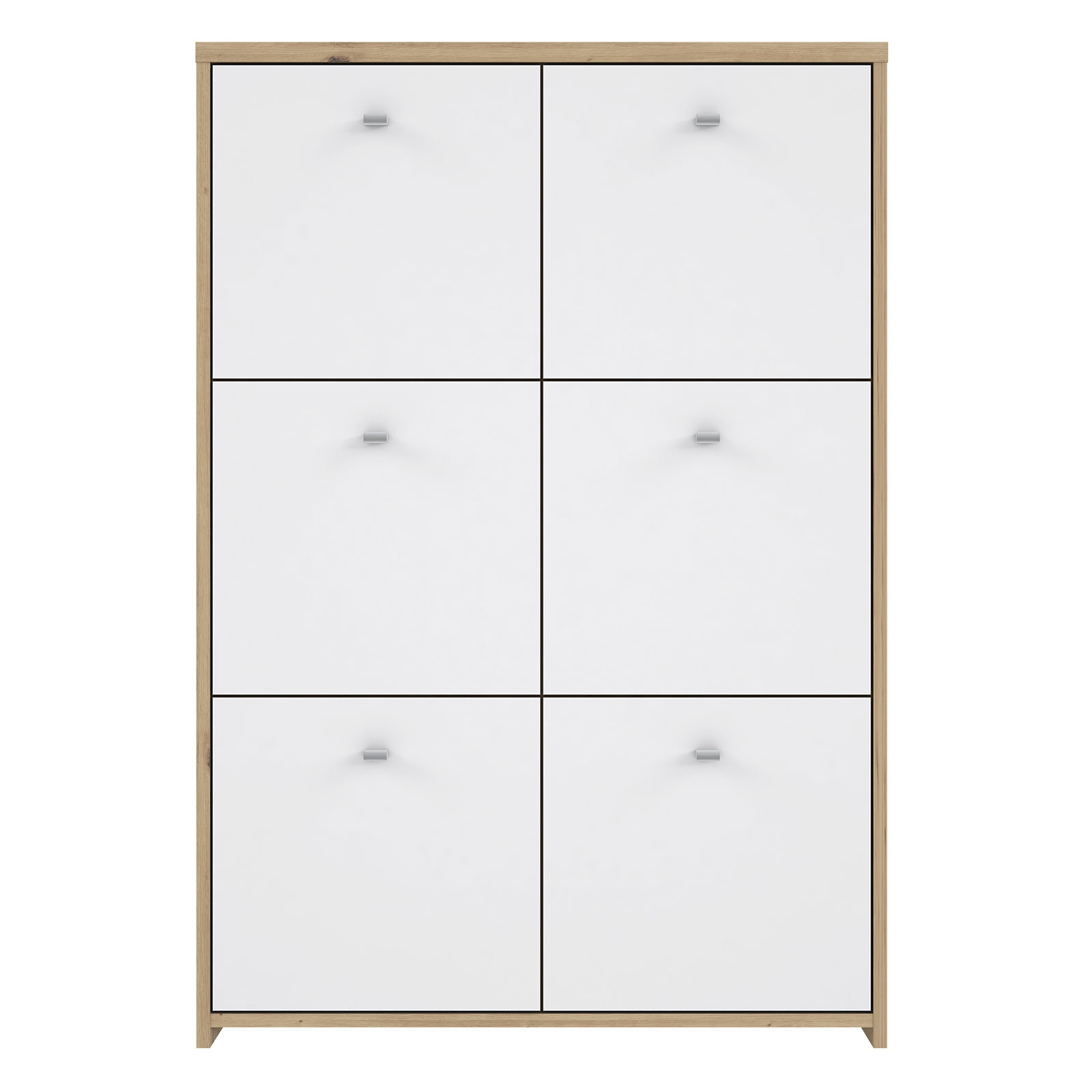 Kommode - Artisan Eiche-weiß - 77 cm breit - 6 Türen