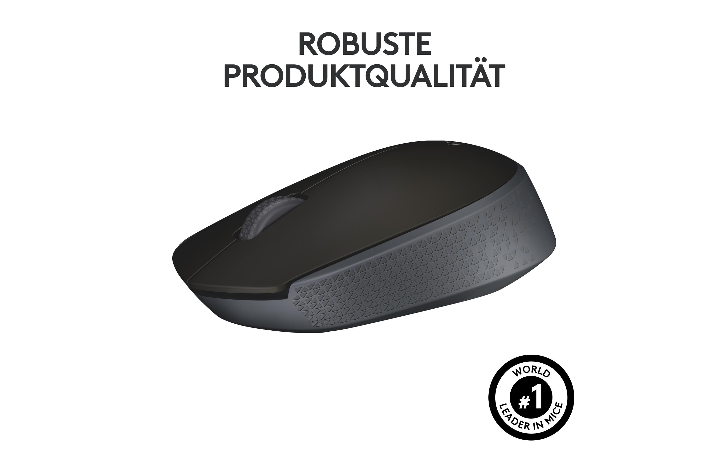 Maus B170Kleine Wireless-Maus, schwarz