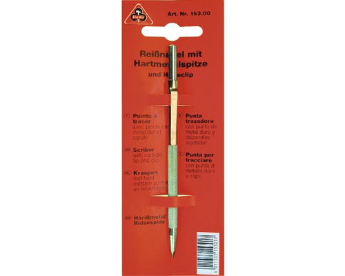 HaWe schrijfnaald met clip Ø 6x140 mm