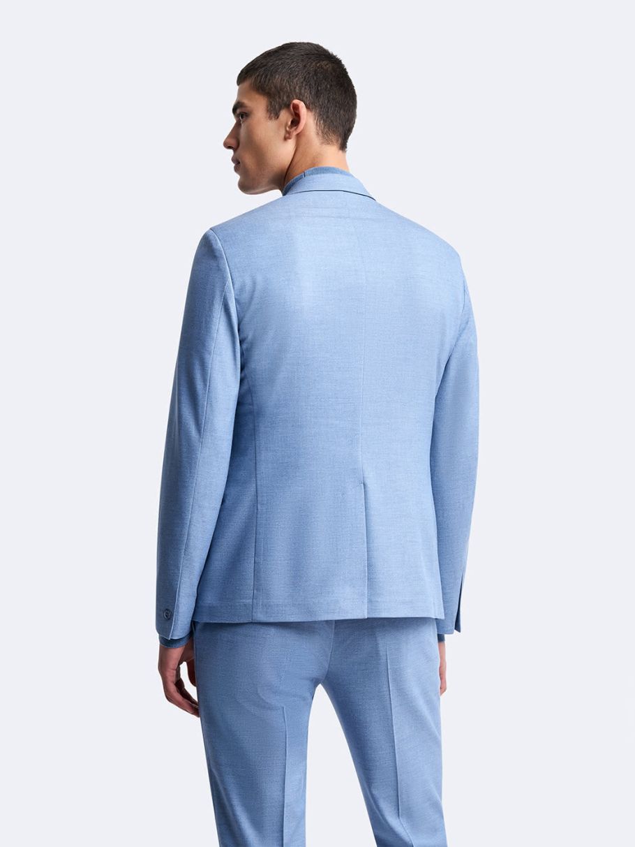 Veste coordonnable extra-slim faux uni