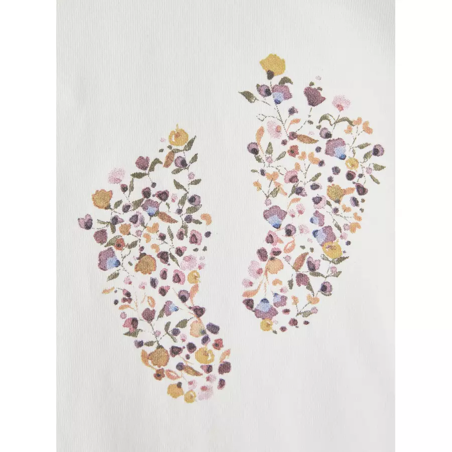name it Langarmshirt Nbflenette White Alyssum