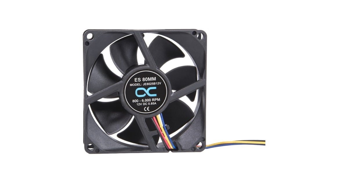 AlphacoolES 80mm 800-6,000rpm fan case fan  (Zwart, 80 x 80 x 25 mm, PWM)
