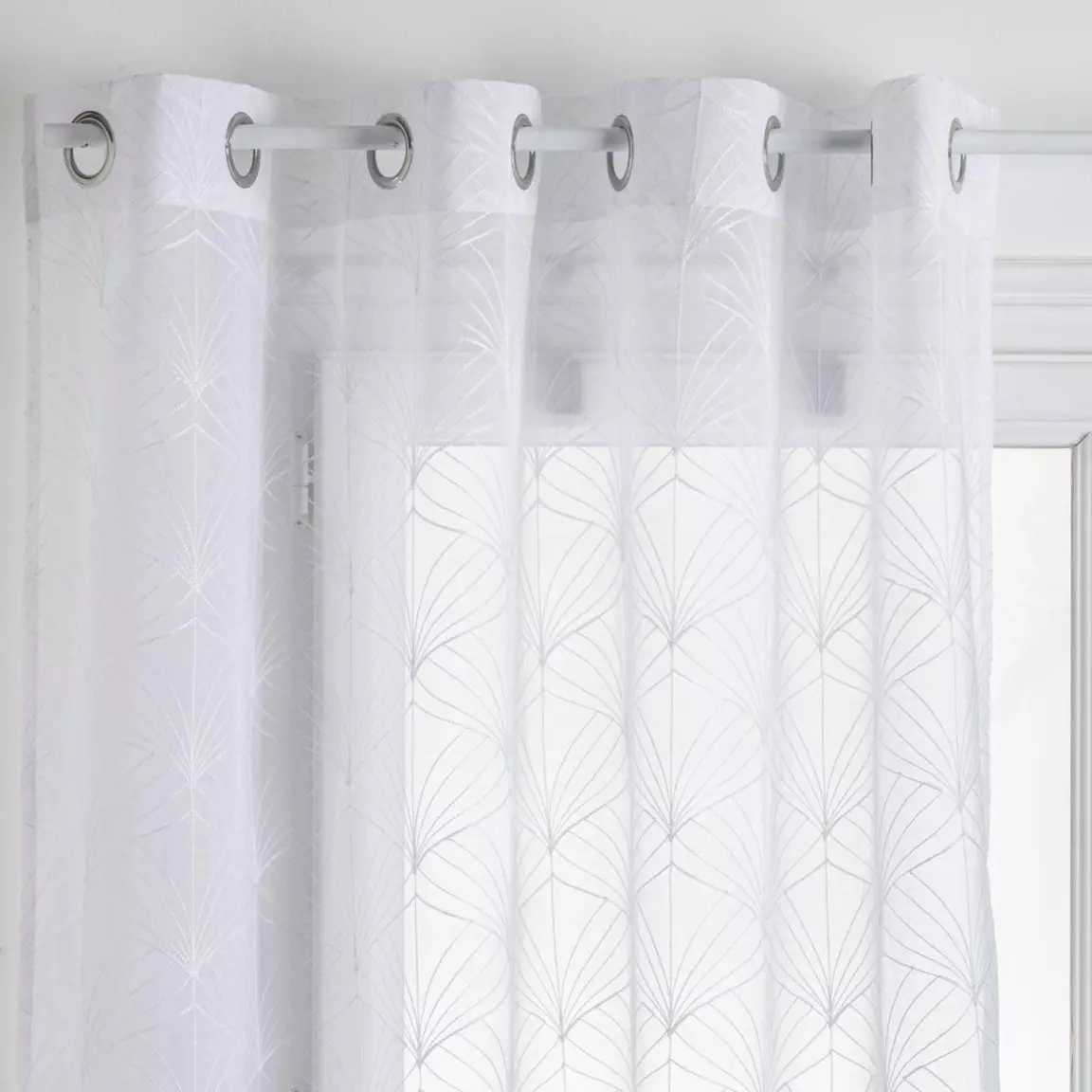 Voilage oeillets (140 x 240 cm) Mia Blanc