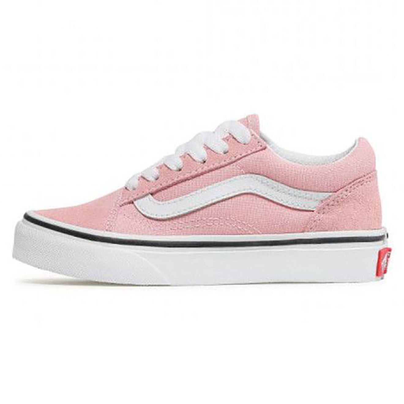 Vans Sneakers en Velours de Cuir & Toile Old Skool V roses