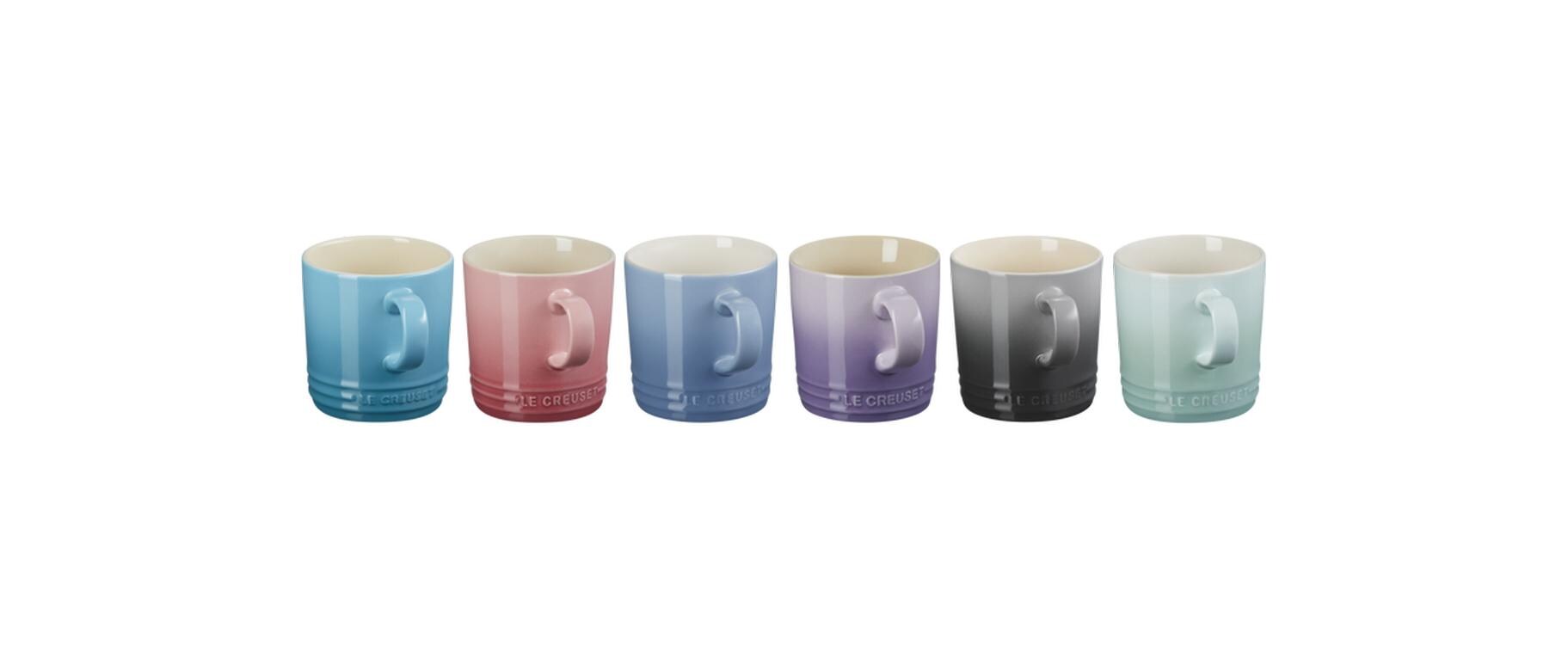 Kaffeetasse 350 ml, 6 Stück, Pastell<br>Tassenset