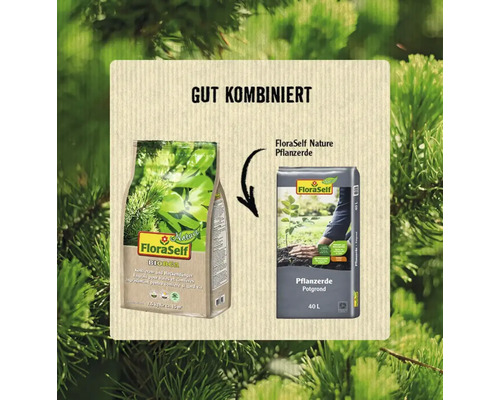 FloraSelf Nature BIORGA organische meststof voor coniferen en hagen, 1,5 kg