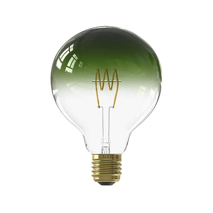 Ampoule LED Colors Nora dimmable E27 globe ⌀ 12,5cm 130lm 4W blanc chaud Calex vert