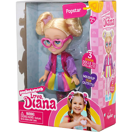 Love Diana popstjernedukke 15 cm