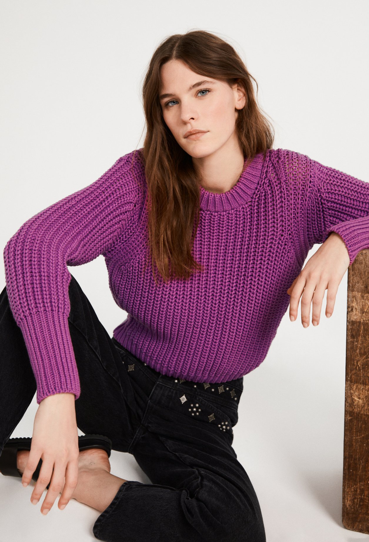 Pull en grosse maille