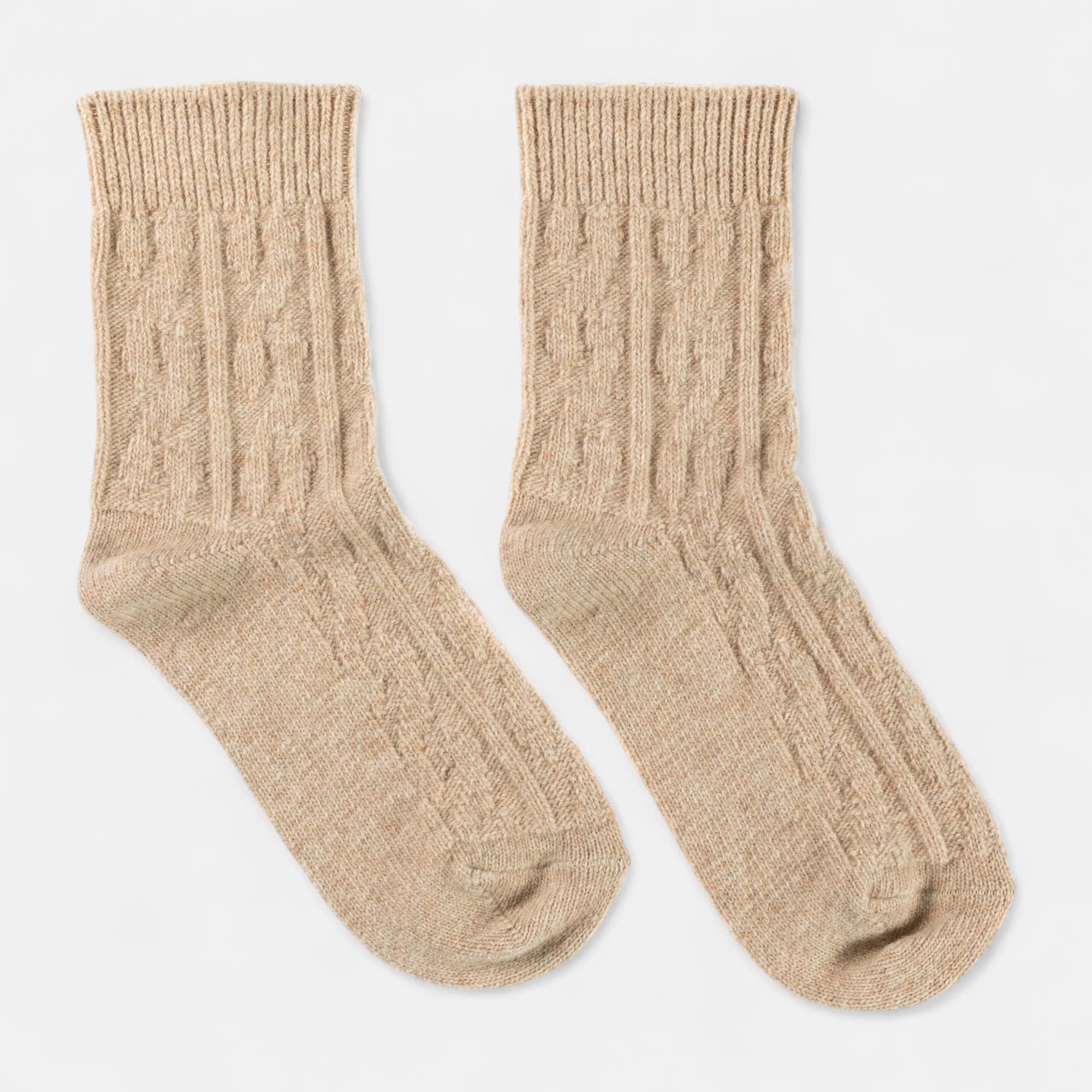Chaussettes Femme beige