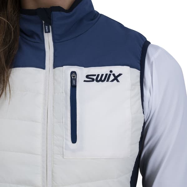 Veste ski de fond SWIX HORIZON PRIMALOFT VEST W SNOW WHITE