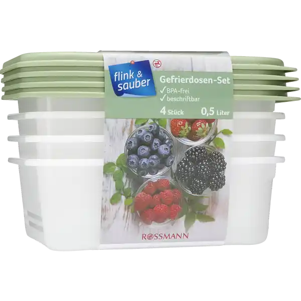 Gefrierdosen-Set 4 x 0,5 l