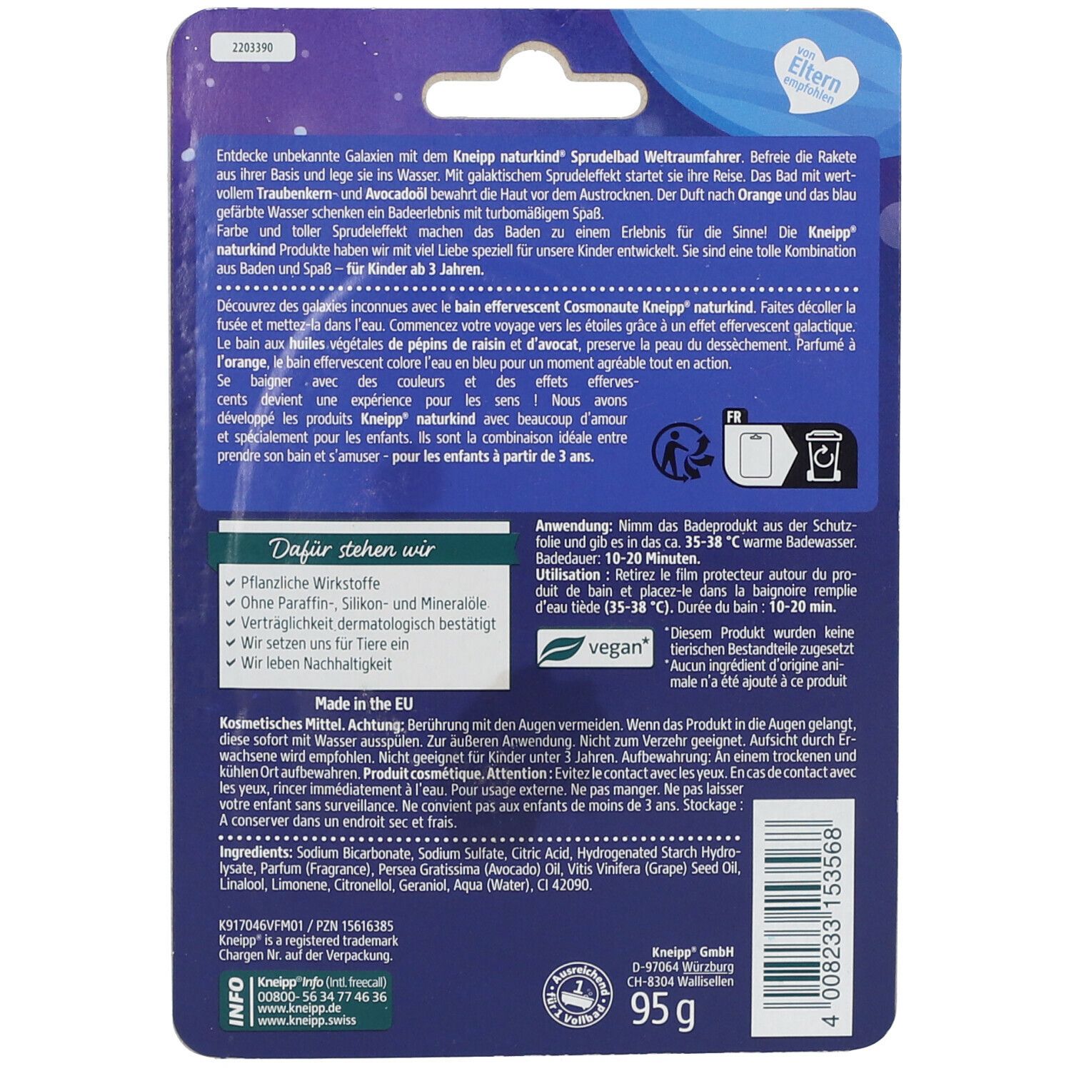 Kneipp® naturkind Weltraumfahrer Sprudelbad