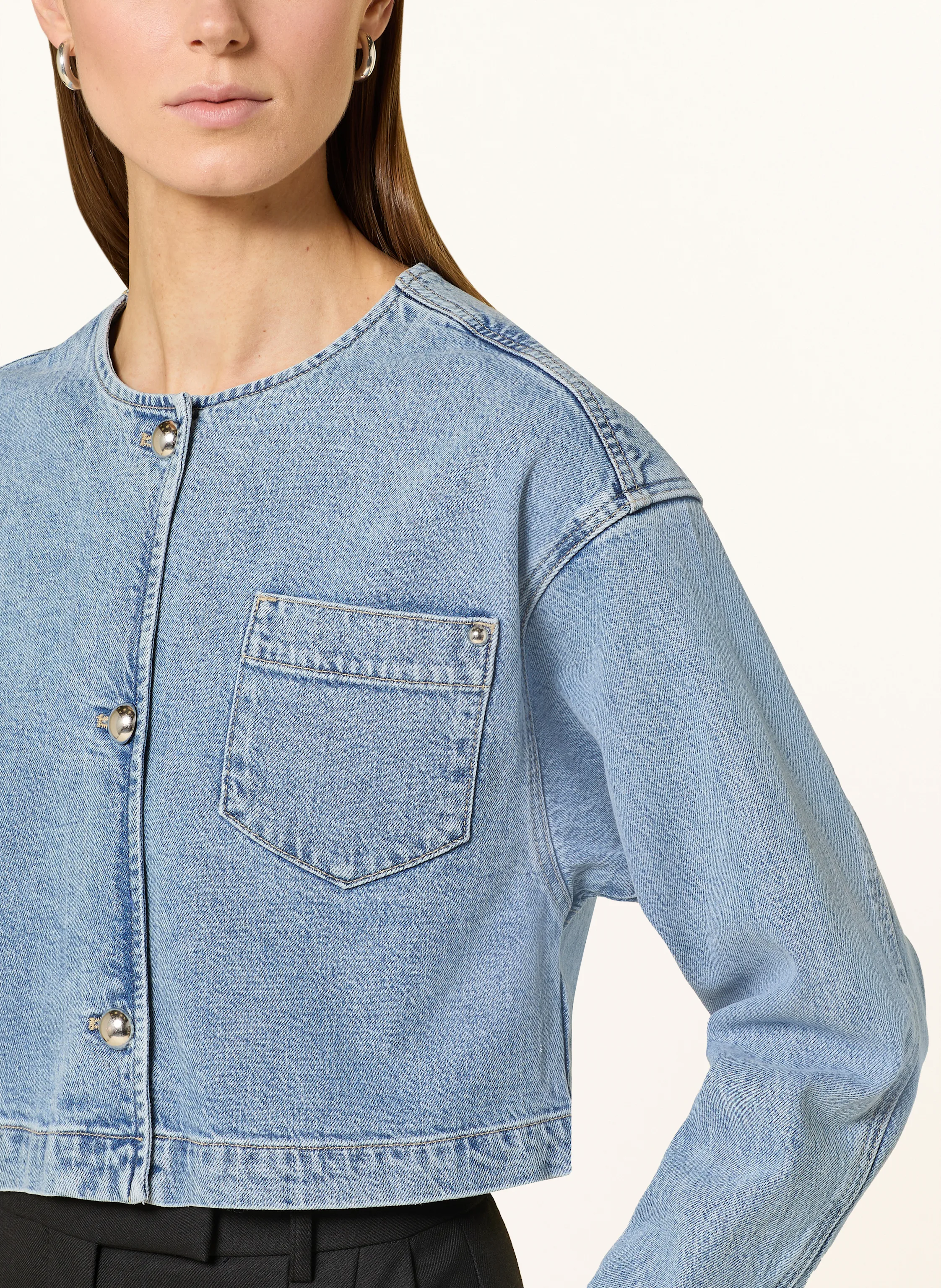 oui Jeansjacke Cropped